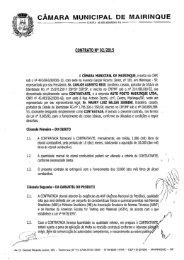 Contrato n&deg; 2-2015 - Auto Posto Mairinque