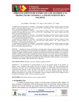 aproveitamento de entrecasca de mandioca na produ&ccedil;&atilde;o