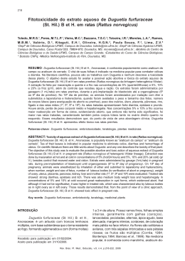 Fitotoxicidade do extrato aquoso de Duguetia furfuraceae