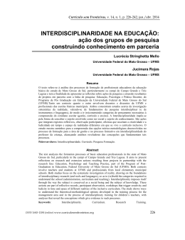 Veja o Artigo - Currículo sem Fronteiras