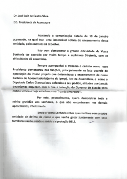 Dr. Jos&eacute; Luiz de Castro Silva.