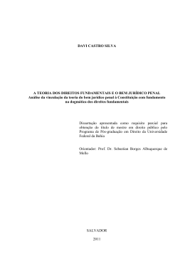 DAVI CASTRO SILVA A TEORIA DOS DIREITOS