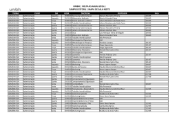 volta &agrave;s aulas 2015.1 campus estoril | mapa de sala noite - Uni-BH