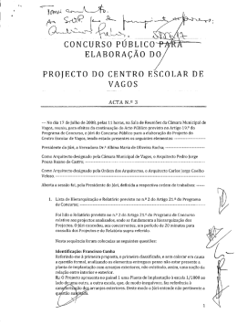 Ata n.º 3 - Câmara Municipal de Vagos