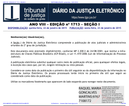 tj-go diário da justiça eletrônico - edição 1713 - seção i
