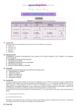 ISOMERIA CONSTITUCIONAL OU PLANA
