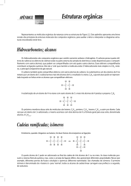 Estruturas org&acirc;nicas