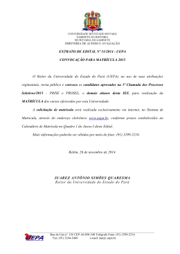 EXTRATO DE EDITAL N&ordm; 39/2014