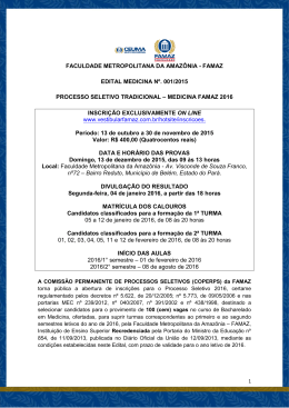 edital processo seletivo tradicional medicina 2016