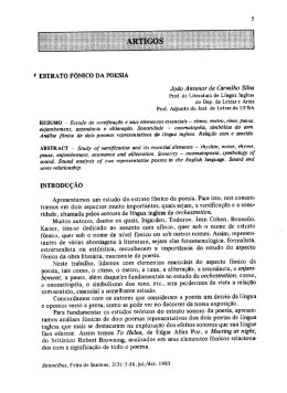 4` ESTRATO FÔNICO DA POESIA João Antenor de Carvalho Silva