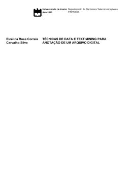 Elcelina Rosa Correia Carvalho Silva T&Eacute;CNICAS DE DATA E TEXT