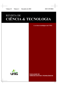 Revista de Ci&ecirc;ncia e Tecnologia