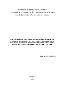 Disserta&ccedil;&atilde;o - Programa de P&oacute;s-Gradua&ccedil;&atilde;o em Educa&ccedil;&atilde;o