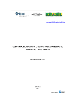 Guia simplificado de depósito de conteúdo