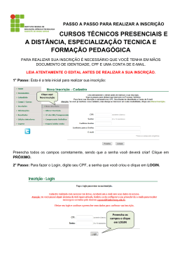 Cursos Técnicos Presenciais