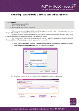 E-mailing: controlando o acesso sem utilizar senhas