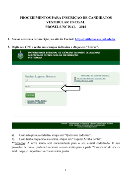 instru&ccedil;&otilde;es para realiza&ccedil;&atilde;o de inscri&ccedil;&atilde;o