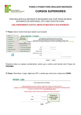 PASSO A PASSO CURSO SUPERIOR