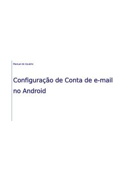 Configuração de Conta de e-mail no Android