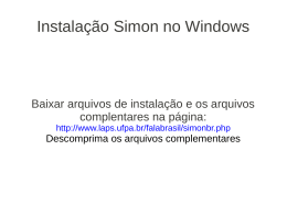 Instala&ccedil;&atilde;o Simon no Windows