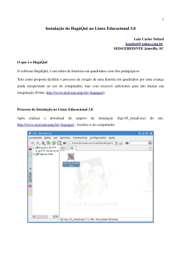 Instala&ccedil;&atilde;o do Hag&aacute;Qu&ecirc; no Linux Educacional 3.0