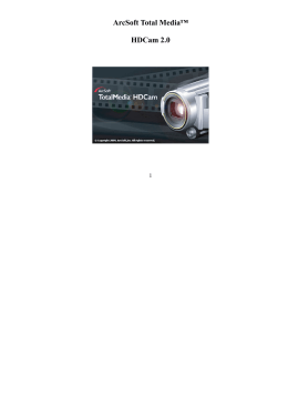 ArcSoft Total Media&trade; HDCam 2.0