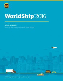 Guia de Instala&ccedil;&atilde;o do WorldShip