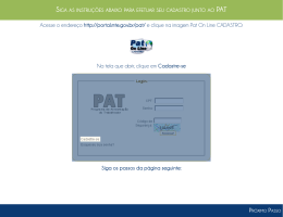 Acesse o endere&ccedil;o http://portal.mte.gov.br/pat/ e clique na