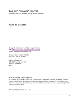 Laplink&reg; PCmover&reg; Express Guia do Usu&aacute;rio