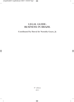 LEGAL GUIDE: BUSINESS IN BRAZIL