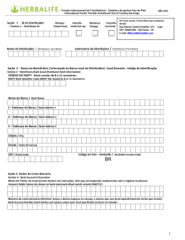 International Funds Transfer Enrollment