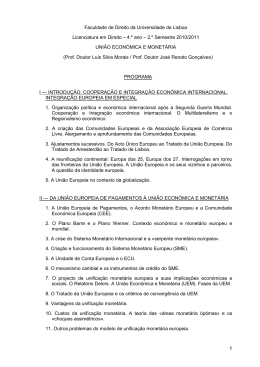 Programa de Uni&atilde;o Econ&oacute;mica e Monet&aacute;ria