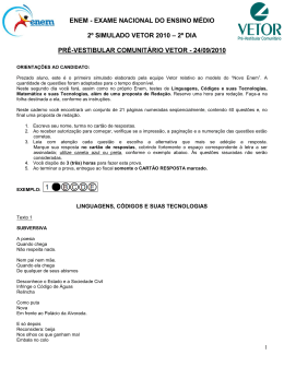 Simulado ENEM 2010 - Pr&eacute;-Vestibular Comunit&aacute;rio Vetor