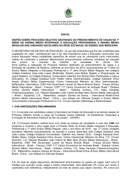 Edital - Governo do Estado do Rio de Janeiro