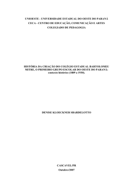 hist&oacute;ria da cria&ccedil;&atilde;o do col&eacute;gio estadual bartolomeu mitre