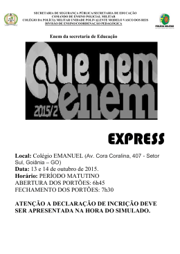 EXPRESS - Col&eacute;gio da Pol&iacute;cia Militar de Goi&aacute;s Polivalente Modelo
