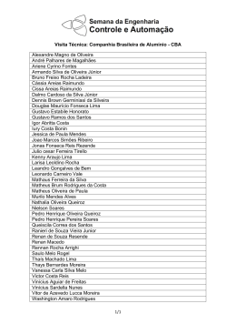 Visita T&eacute;cnica: Companhia Brasileira de Alum&iacute;nio