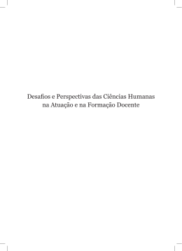 Desafios e Perspectivas das Ciências Humanas na