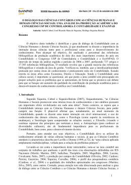 1 o di&aacute;logo das ci&ecirc;ncias cont&aacute;beis com as ci&ecirc;ncias humanas e