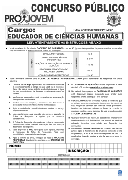 EDUCADOR DE CIENCIAS HUMANAS