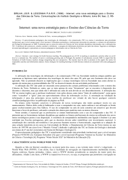 Vers&atilde;o PDF - Departamento de Ci&ecirc;ncias da Terra
