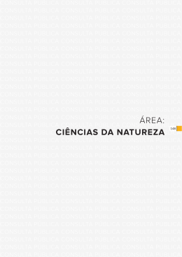 ÁREA: CIÊNCIAS DA NATUREZA