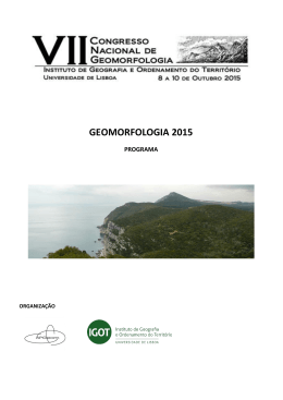 GEOMORFOLOGIA 2015