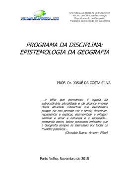 Departamento de Geografia - Setor de Ci&ecirc;ncias da Terra