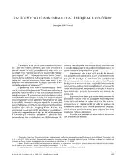 PAISAGEM E GEOGRAFIA F&Iacute;SICA GLOBAL. ESBO&Ccedil;O