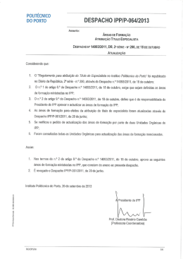 &Aacute;reas de Forma&ccedil;&atilde;o &ndash; Atribui&ccedil;&atilde;o do T&iacute;tulo Especialista