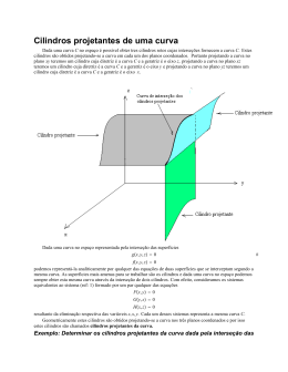 Cilindros projetantes de uma curva