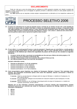 PROCESSO SELETIVO 2006 - NC
