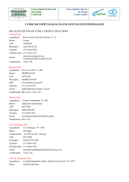 curso de especializa&ccedil;&atilde;o em gest&atilde;o em enfermagem