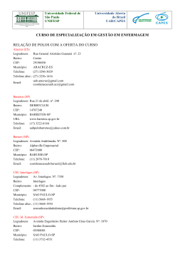 curso de especializa&ccedil;&atilde;o em gest&atilde;o em enfermagem